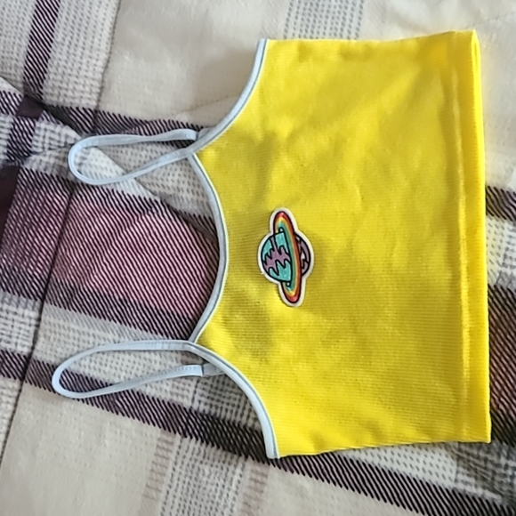 SHEIN space croptop tank - Picture 1 of 4